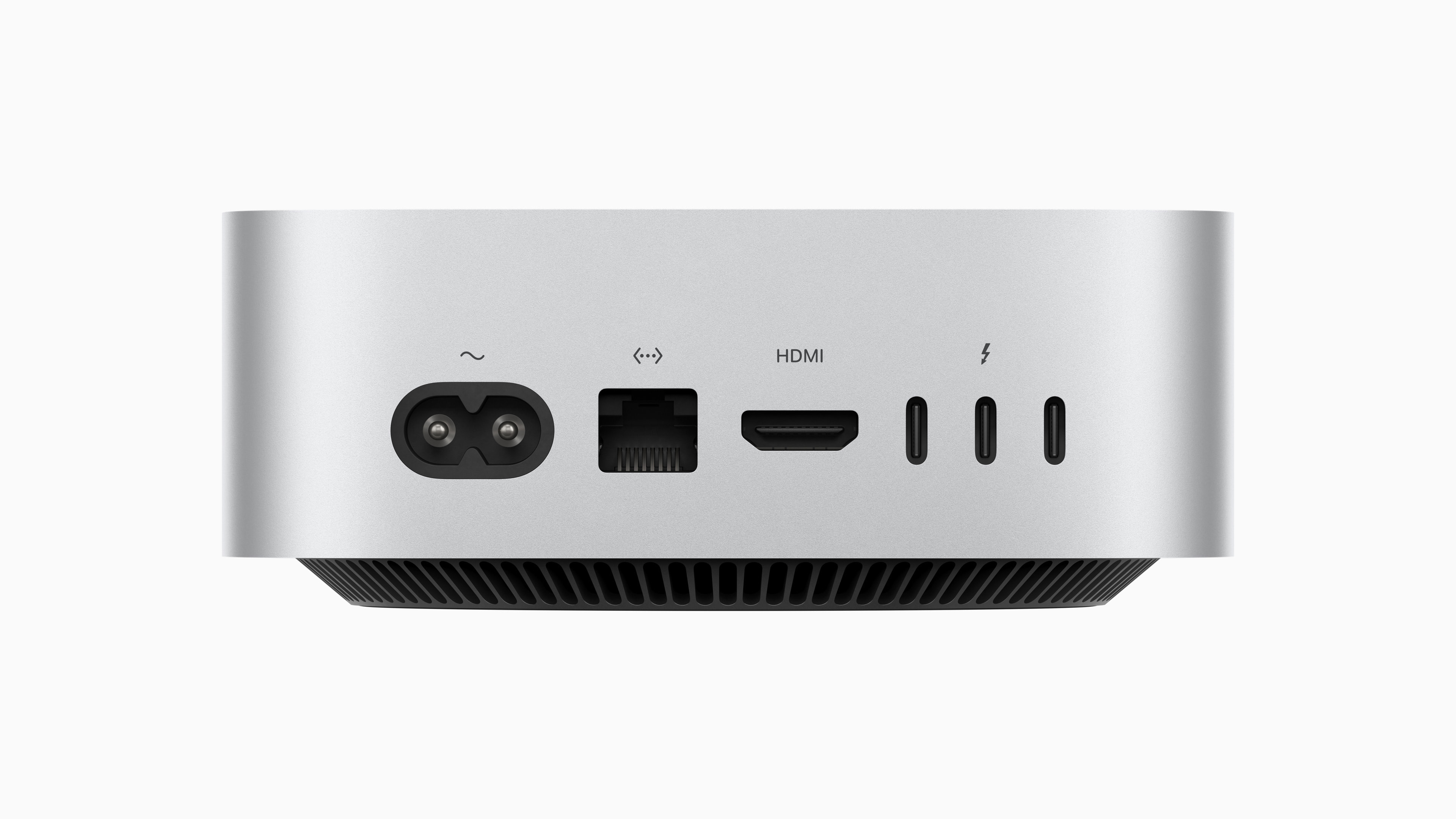 Apple Mac mini back facing ports 1