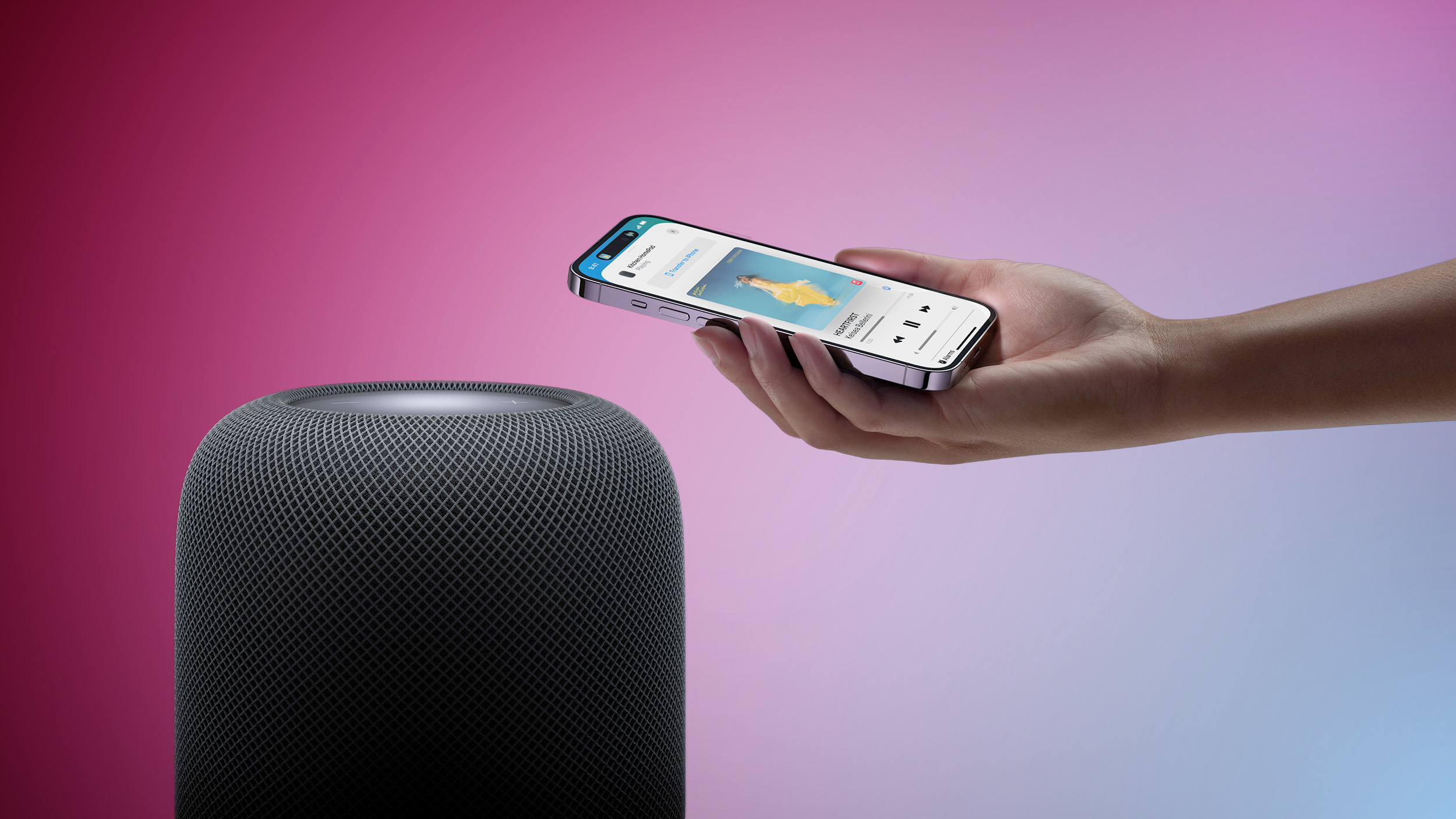 HomePod 2 iPhone Feature Purple Blue