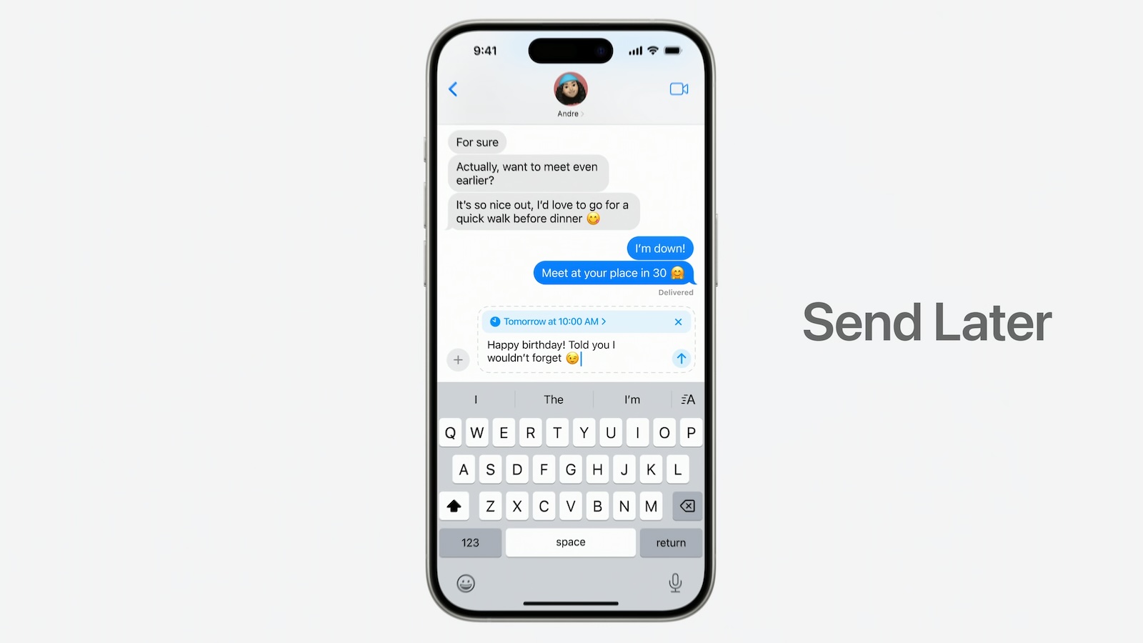 iMessage Send Later iOS 18