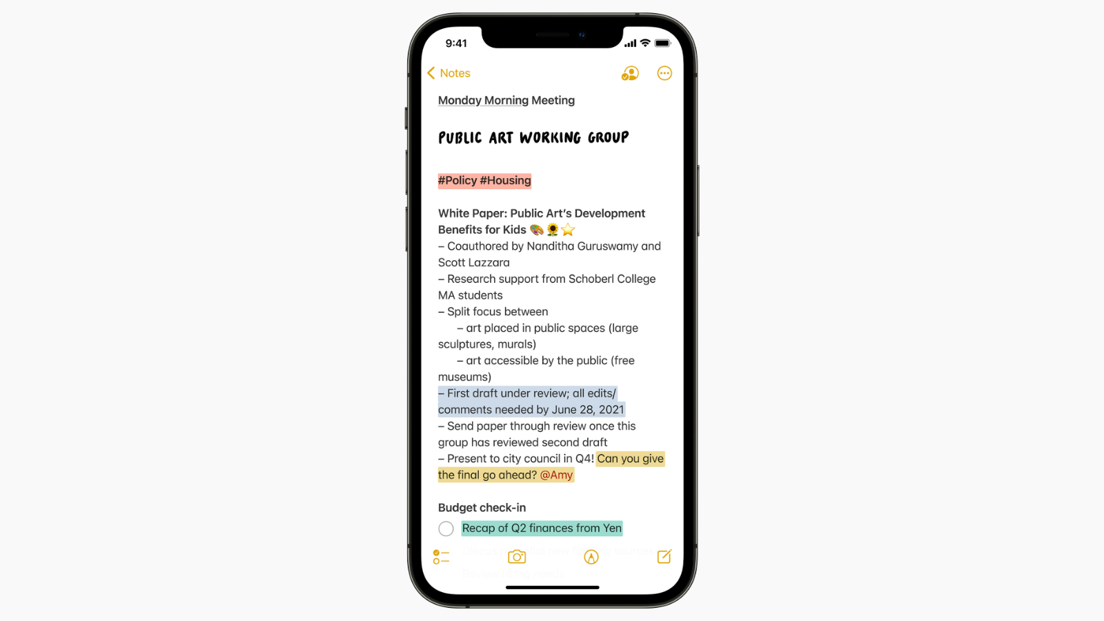 ios15 notes