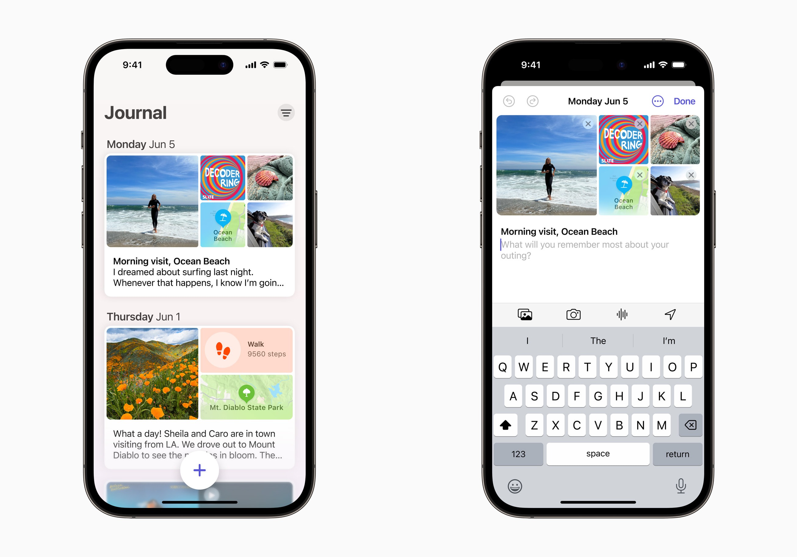 Journal App iOS 17