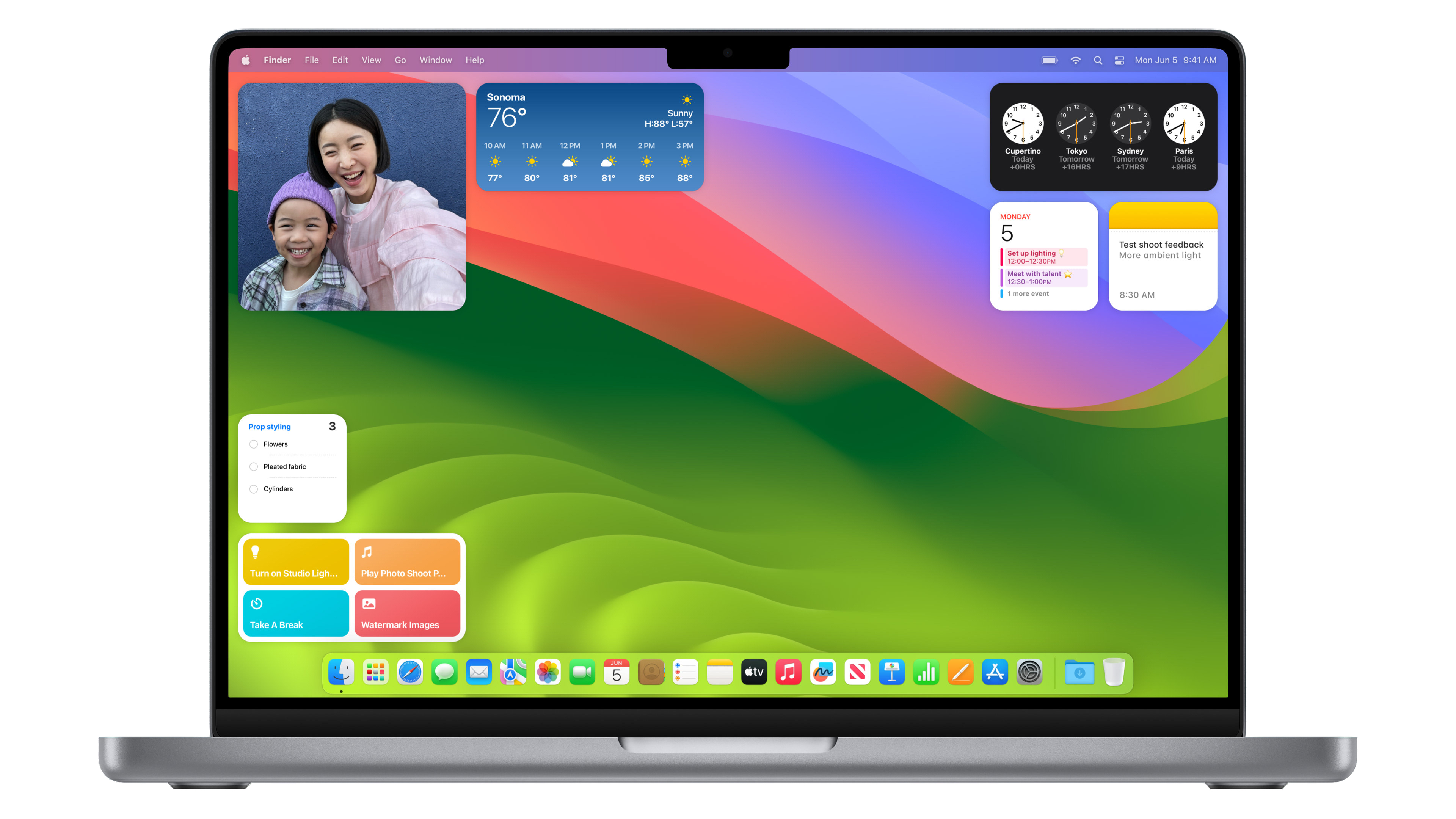 macos sonoma widgets