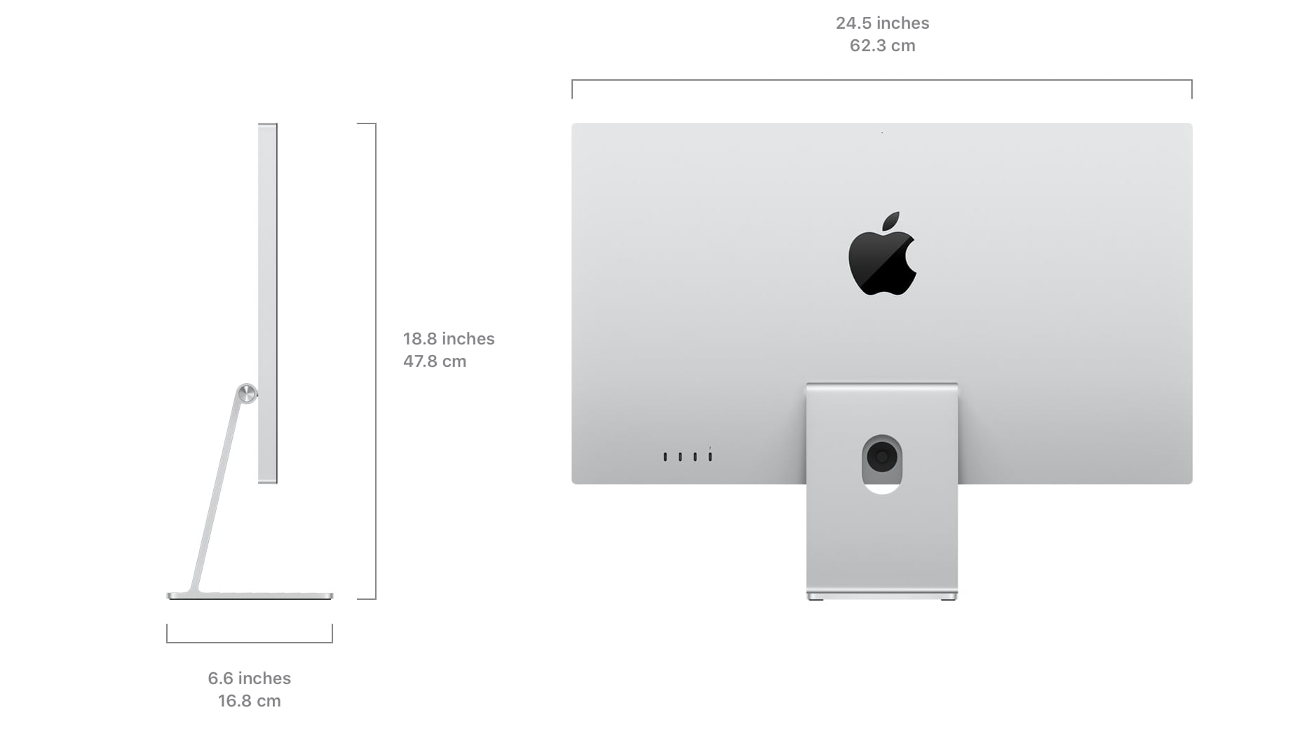 studio display measurements